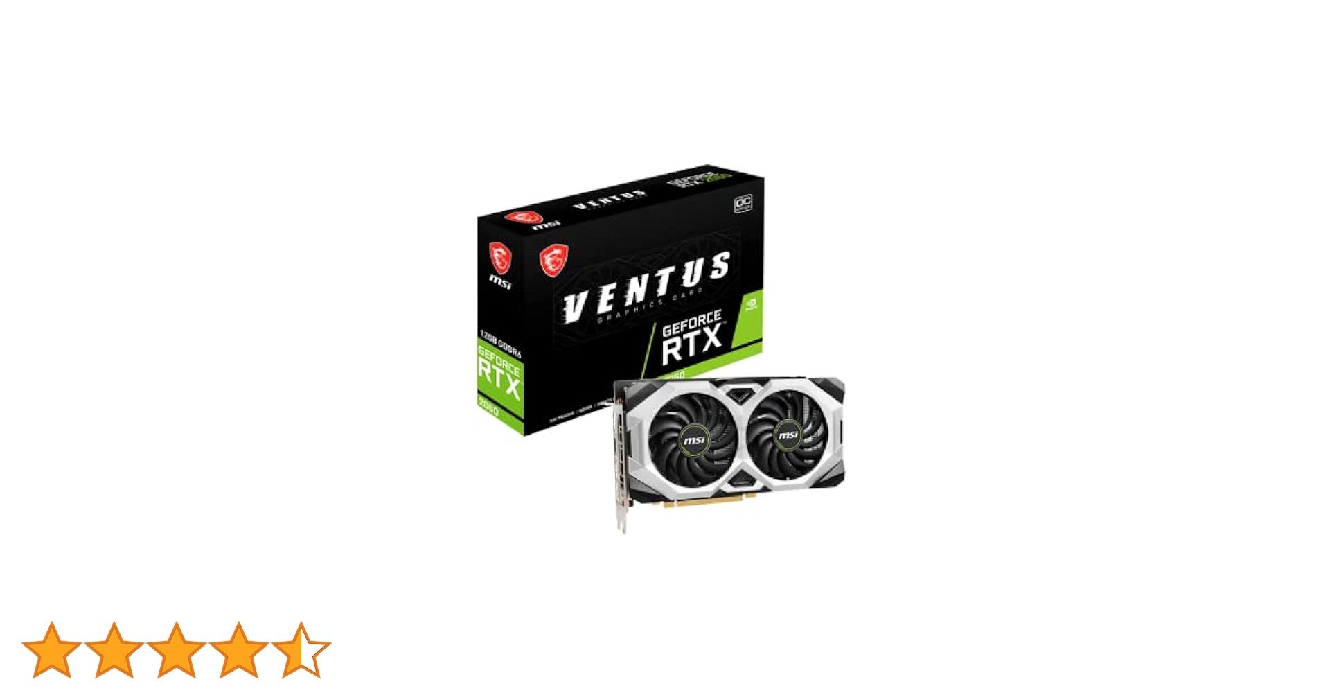 MSI GeForce RTX 2060 Ventus 12G OC Gaming Graphics Card